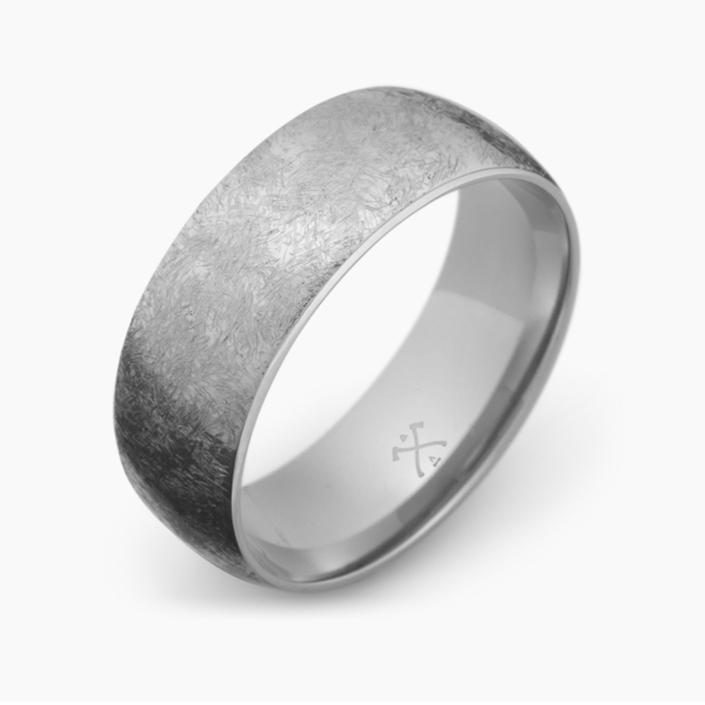 Manly Bands Wedding Band, Size 9.5, Cobalt Chrome